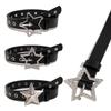 Hip Hop Pentagram Rivet Belts Punk Pin Buckle Waistband Fashion Gothic Leather Belt  For Women Man