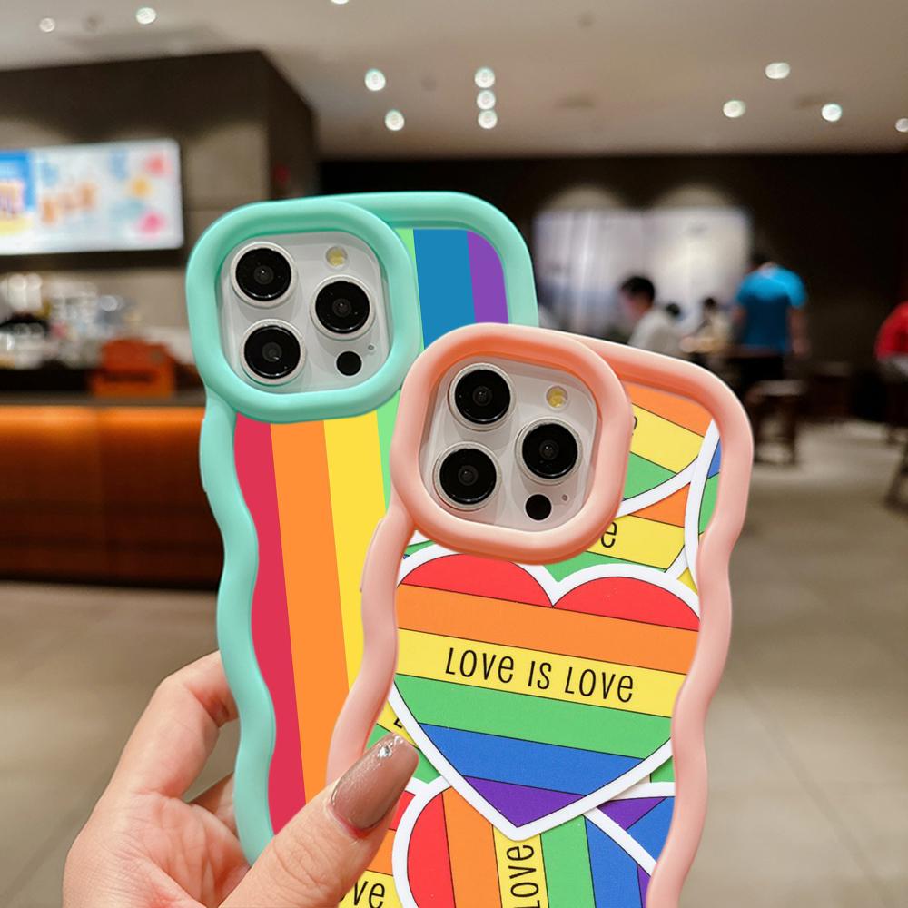 Ae93 Rainbow Art Design Protective Phone Cases for Xiaomi Poco X5 X3 M5s Redmi 13C 12C Note 13 Pro Plus 12S 10 Big Wave TPU Back Cover