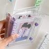 M5 Widening Double Button Transparent Pvc Soft Cover Binder Cover Journal Sketchbook Accessories Diary Office Supplies