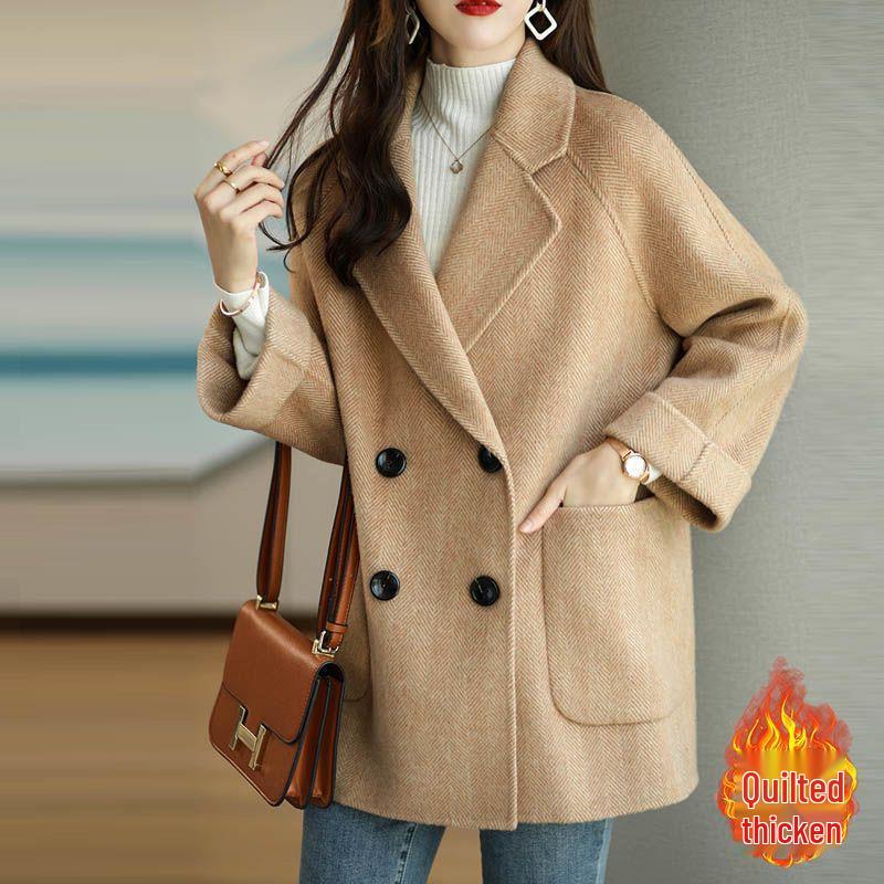Korean Style Woolen Coat for Women - 2025 Winter Fashion, Loose and Slimming, Chic and Versatile Outerwear