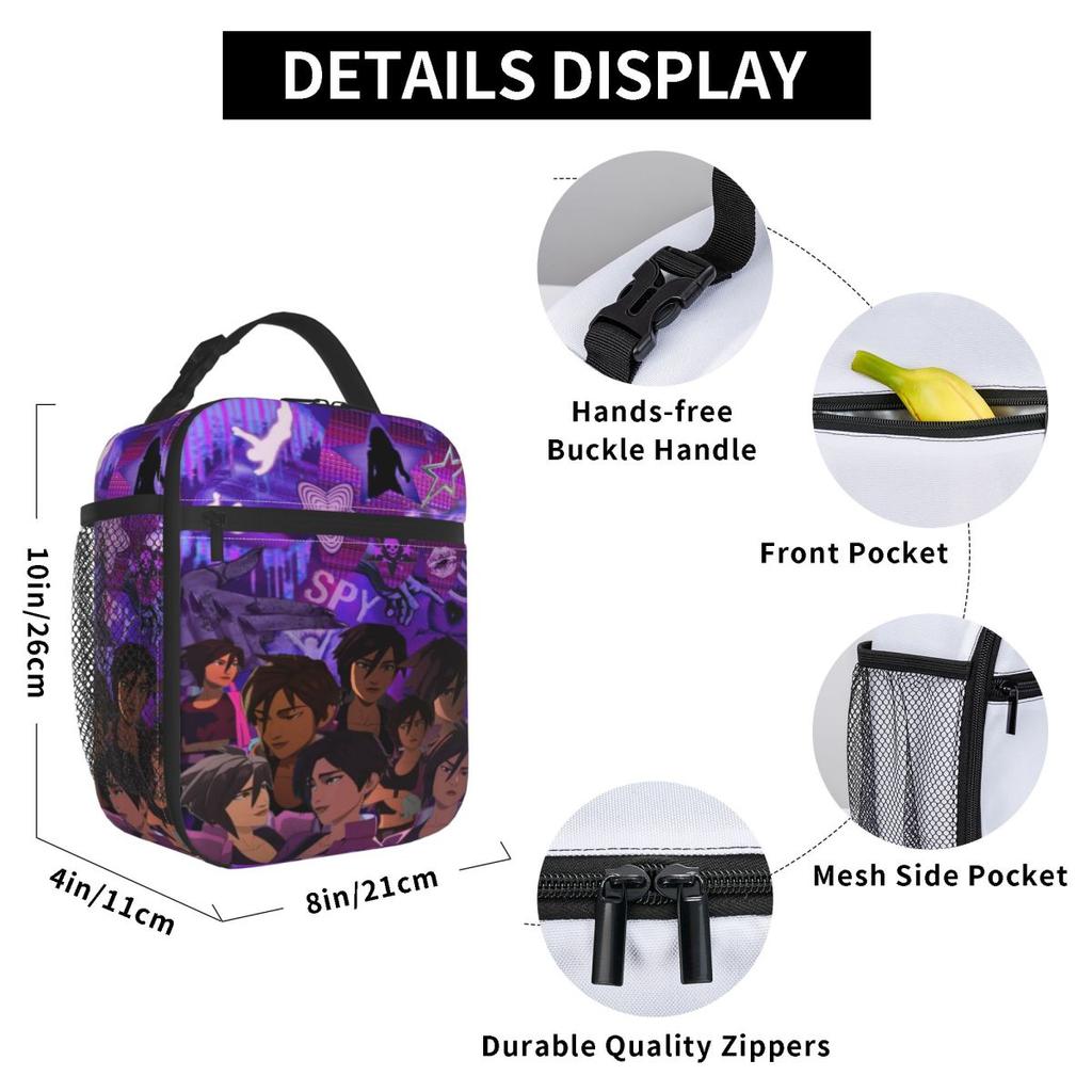 Insulated Lunch Bags Dispatch Game Accessories Food Box Y2K Cooler Thermal Bento Box For School