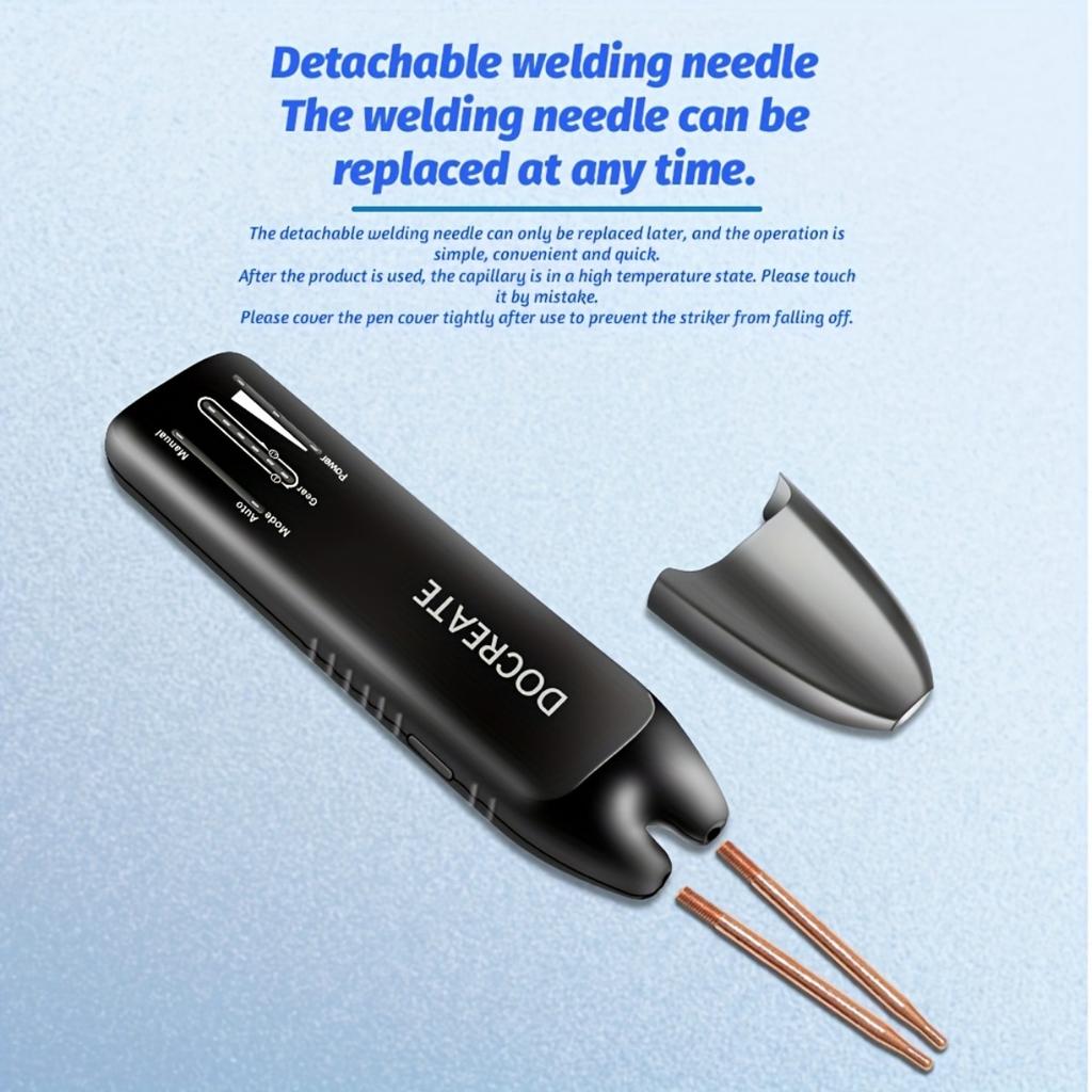 Portable Spot Welder with LCD 99 Gears Adjustable Handheld Spot Welder with Automatic and Manual Mode Mini Portable 18650 Battery Spot Welder