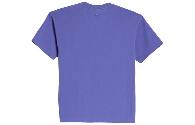 adidas Originals T Shirts Unisex Purple Crew Neck Moderate Straight Fit HF9948