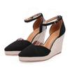 2024 Fashion High Heels Women Party Shoes Pointed Toe Elegant Ladies Wedges Shoes Brand Women Pumps Black Big Size 42