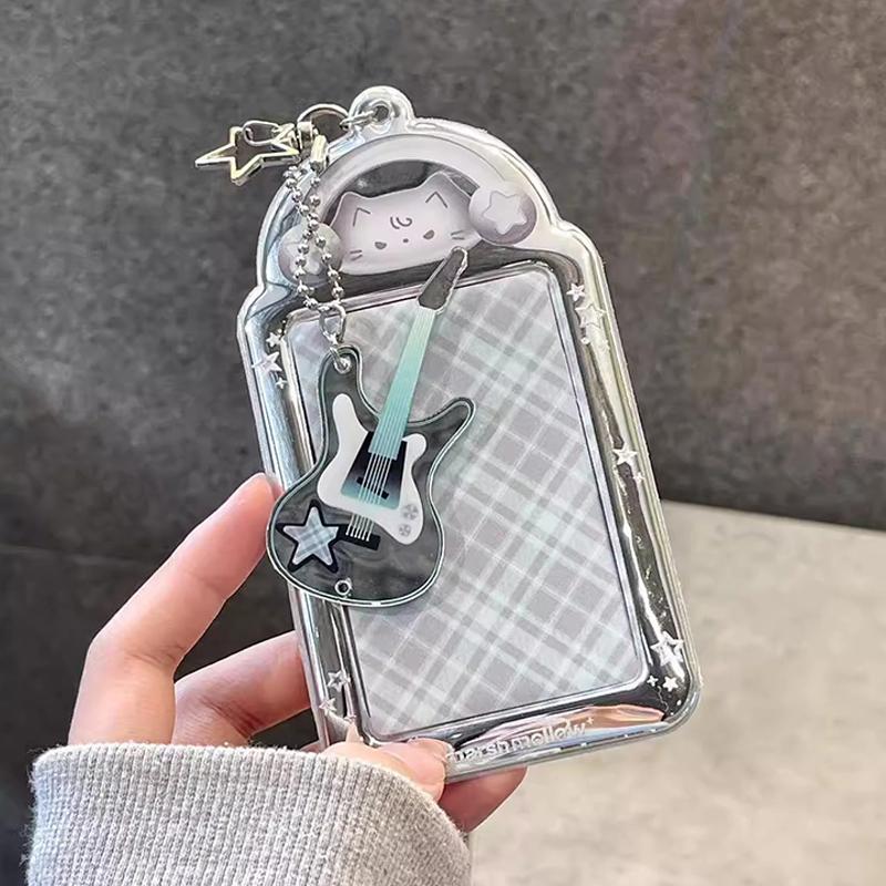 Cartoon Kpop Photocard Holder Camera Mobile Phone Shaped Idol Photocard Binder 3Inch Photo Storage Case Protection Cover