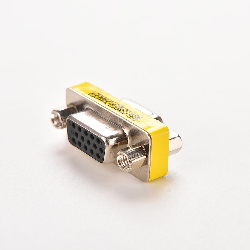 

1pcs 15 pin D-Sub VGA HD SVGA Female to Female MINI Gender Changer Adapter PC VGA Female Connector F/F Cable Extend Converter other