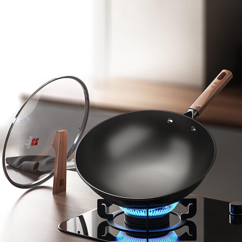 Sanhe Non-Coated Nitrogen Rust-Proof Iron Wok