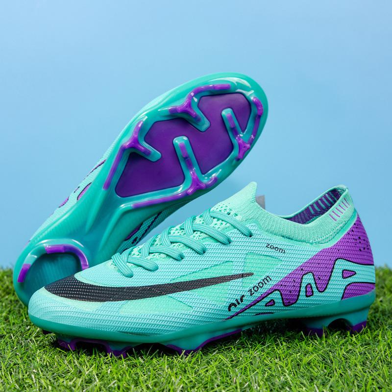 New Low-top Men's and Women's Football Shoes Long Nails TF Broken Nails Competition Training Shoes Men's and Women's Adult Sports Football Shoes