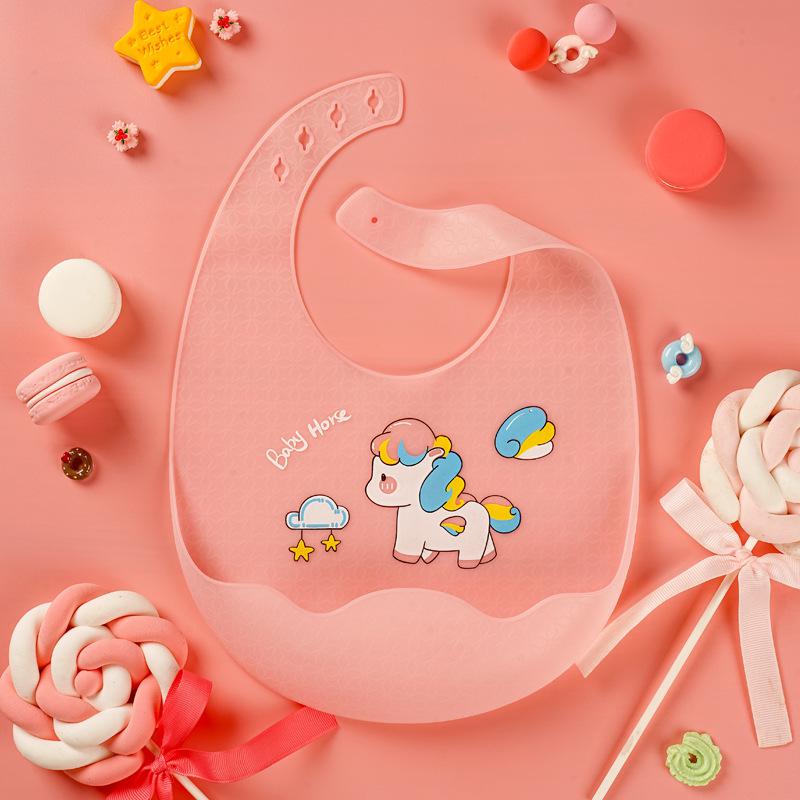 Ultra-Thin Waterproof Silicone Bib for Babies - Soft and Durable Drool and Food Catcher