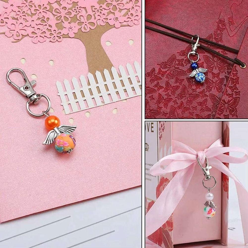 30Pcs/Set Colorful Guardian Angel Pendant Creative Angel Fairy Dangle Charms DIY Crafts