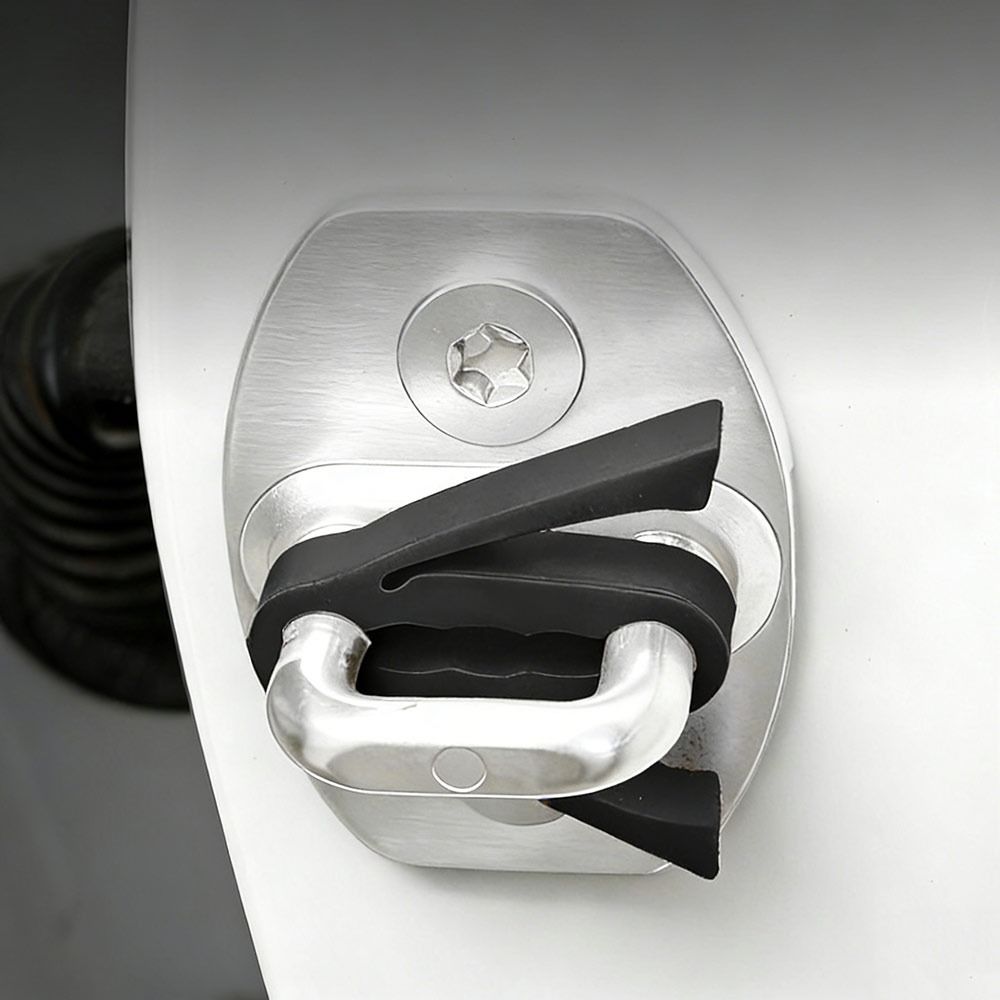 4 Stück Dichtung Autotürschloss Schalldämpfer Puffer Schalldämmung Türschlossabdeckung Auto Zubehör