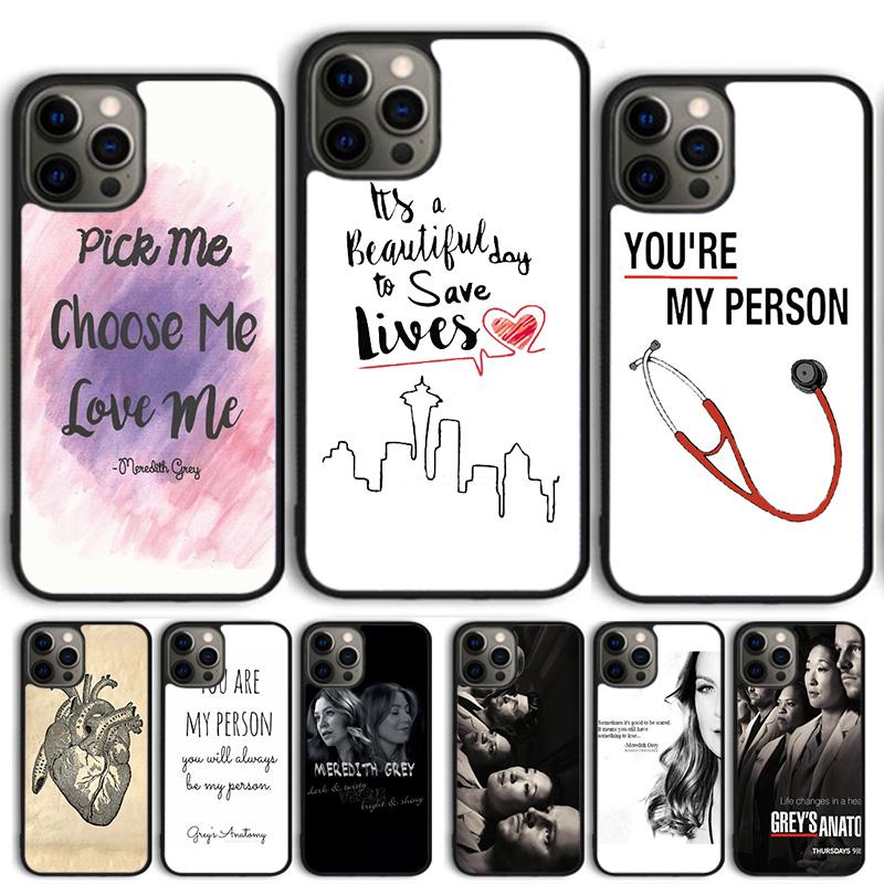 greys anatomy Painted Phone Case Cover For iPhone 17 Air 15 16 14 13 12 Pro Max 11 Pro Max Plus Coque Shell
