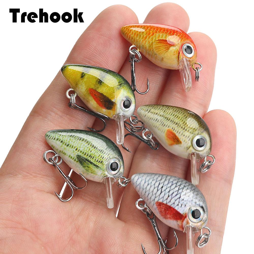 5 pièces 1.5g 3cm Mini Wobblers/appâts de pêche leurre artificiel appât dur flottant Wobbler pour poisson bar matériel de pêche