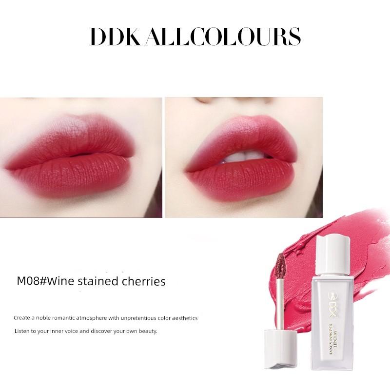 Kuaishou Didi Cat DDK Fancy Pink Lip Mud Velvet Matte Matte Lipstick Waterproof and Durable Moisturizing Lip Lacquer