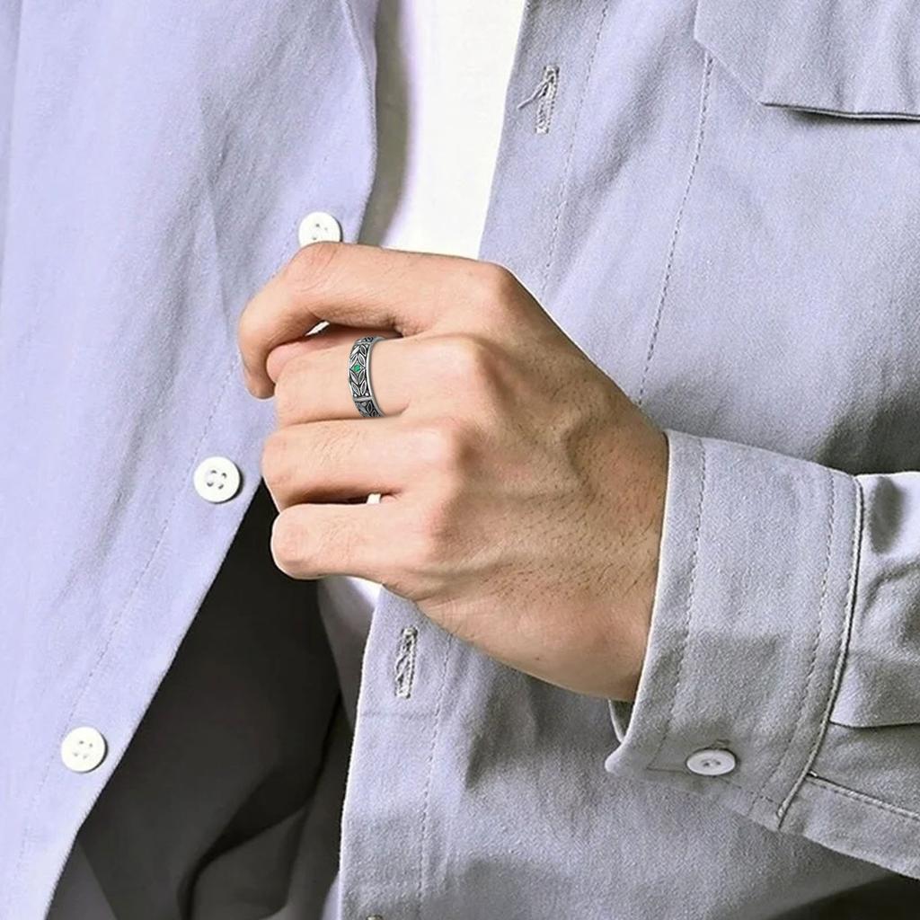 Party Männer Ringe Kreative Individuelle Unisex Ring Antik Überzogene Ehering Mit Größe 6-10 Männlichen Schmuck