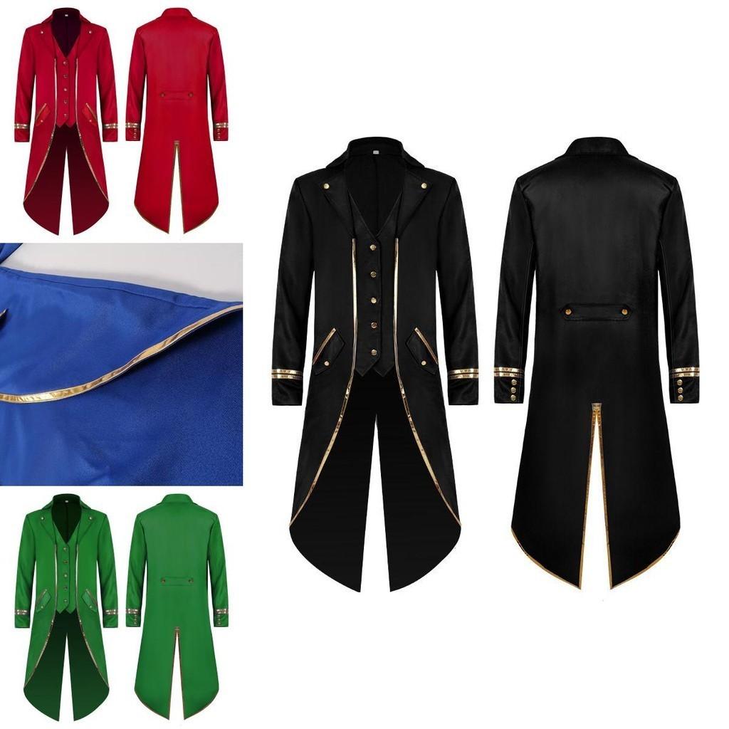 Elegant Steampunk Long Tailcoat Tuxedo For Halloween