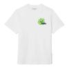 Lacoste Dame-/Damelignende Blomstrete Bomulls-T-skjorte