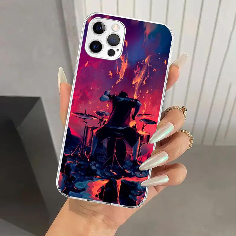Musical Instrument Drum Rock Phone Case for Iphone 17 Air 16 15 Plus 14 13 Mini 12 11 Pro Max 16E 7 8 SE 2020 Soft Funda Print S