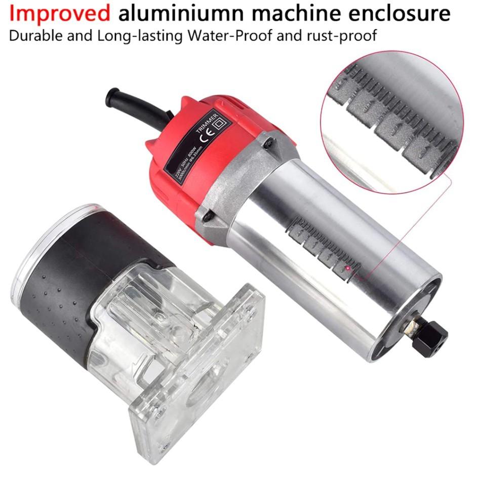 33000RPM Handheld Woodworking Engraving Slotting Palm Router Home DIY Tool Set High Quality Electric Wood Trimmer