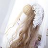 Bybrana Frangia da donna Onde grandi Capelli lunghi Capelli sintetici Abbigliamento quotidiano Stile Lolita Carino