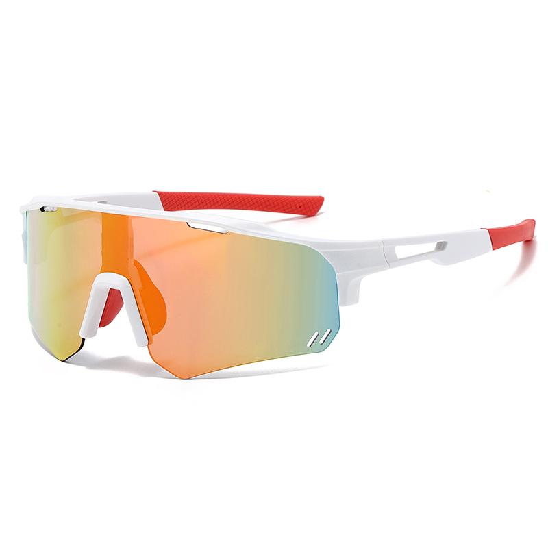 Unisex Outdoor Sports Cycling Sunglasses - Windproof, Iridescent, UV Protection, Fashionable European/American Style