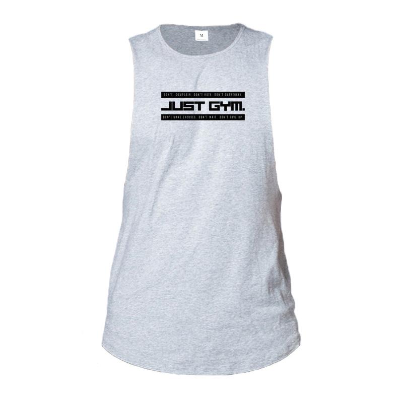 Gym Mens Tank Top Running Muscle Sleeveless Vest Stringer Clothing Bodybuilding Fashion Fitness Workout Print Sporting Singlets