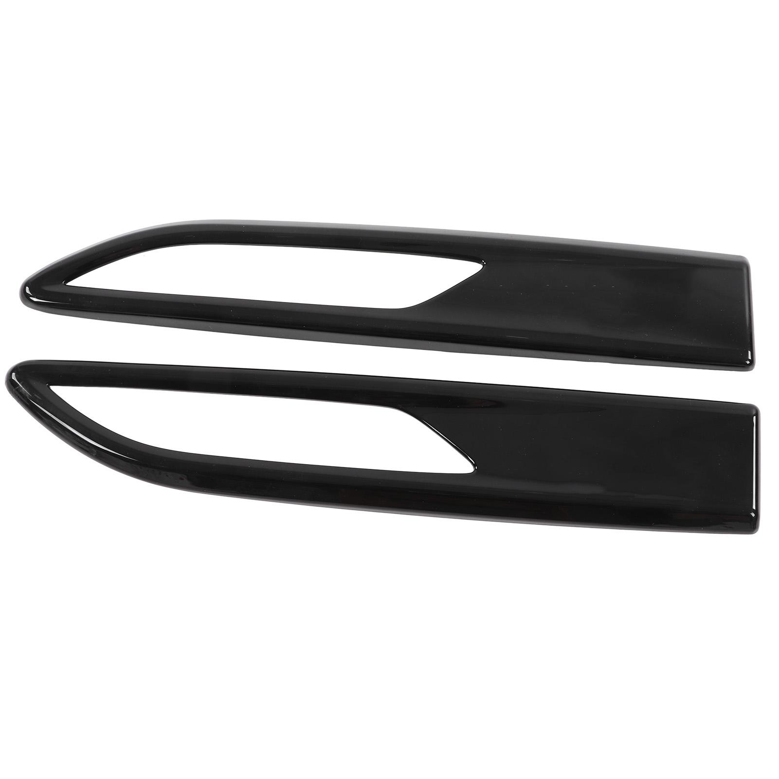 

2pcs Black Side Light Surrounds ABS Car Exterior Decoration Accessories Replacement for Jaguar FPACE XFL 2021