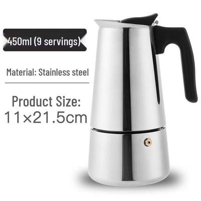 ZISIZ Stainless Steel Moka Coffee Pot