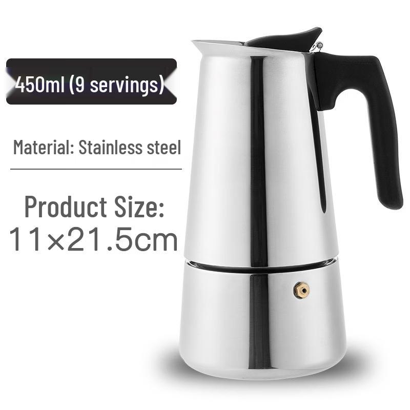 ZISIZ Stainless Steel Moka Coffee Pot