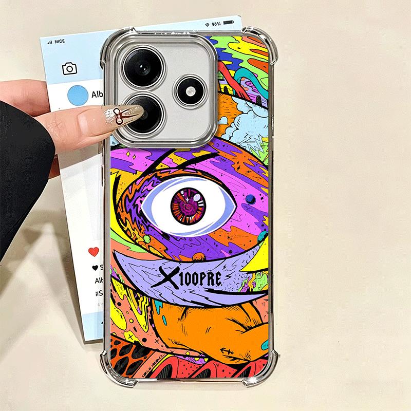 Bad Bunny X100pre Plating Phone Case For Xiaomi Redmi Note 14 15 Pro Plus 13 12 11 11S 11T 10 9S 9 5G Anti-Fall Airabag Cover