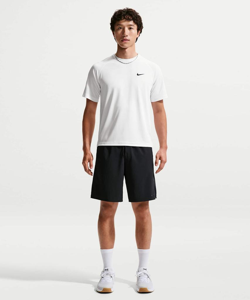 NIKE Flex Dry-Fit Short Sleeve Training Top M - White:Black / If2138-100