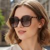 Women's Sunglasses - Unisex Fashion Oversized Bamboo Temple Sunglasses