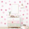 Colorful Multi-Style Chrysanthemum Wall Stickers Set - Removable No Residue Self-Adhesive Flower Decals, Waterproof Art Stickers