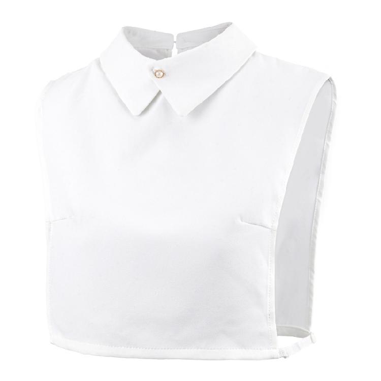 

Multiuse Lapel Neck Collar Easy to Wear Decorative False Collar Neckwear for Office Women Formal Outfit Accessory белый