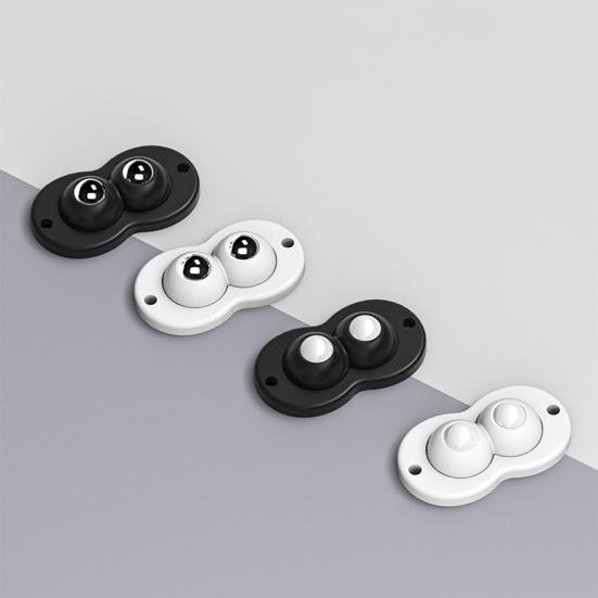 4Pcs/Pack Universal Wheels Self Adhesive Mute Smooth Rotation Strong Load-bearing Labor-saving Furniture Moving Punch-free Heavy Duty Rollers Caster