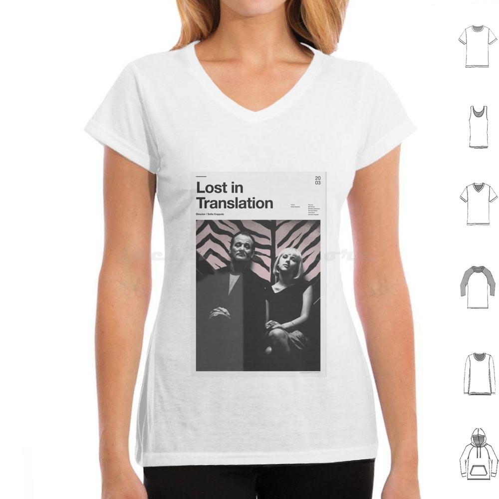 

Lost In Translation Movie Poster T Shirt Cotton Men Women DIY Print Cinema Film Insprired Movie Printable Arts Vintage Humanis 3XL