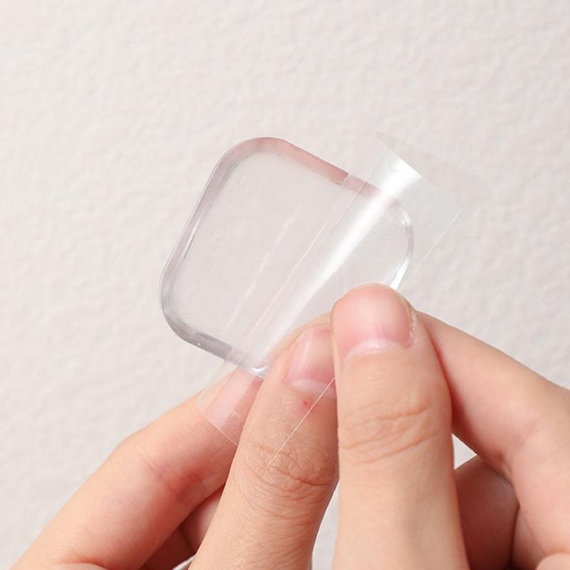 Thickened Door Stoppers Bumper Strong Wall Protectors No Residues Adhesive Reusable Silicone Pad for Furniture Door