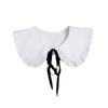 Chic Petal White Cotton Detachable Collar