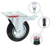 VidaXL Roulettes pivotantes avec double frein 4 pcs 160 mm