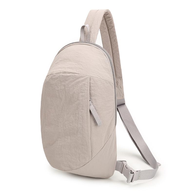 Crossbody Bag Outdoor Sports Chest Bag Large Capacity Solid Color Shoulder Bag