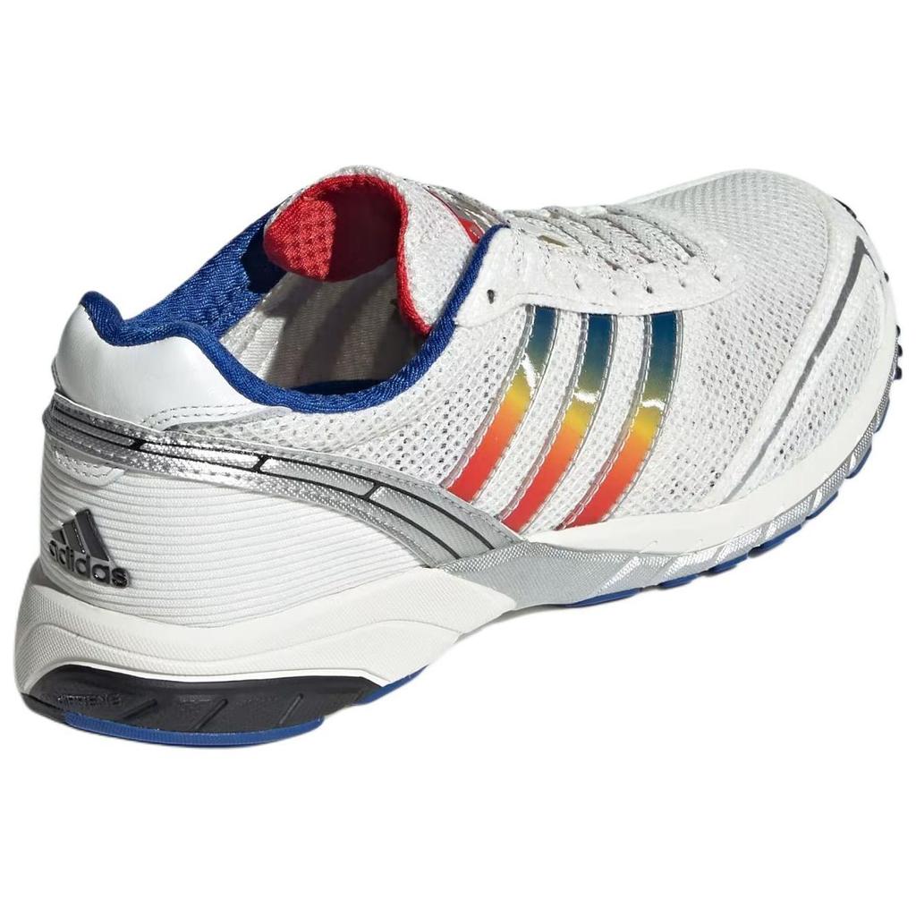 adidas Adizero Adios OG White Multi-Color Stripes Women Sneakers Core-White Team-Royal-Blue Yellow JI2684