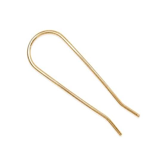 NAKANOYA U-Pin Hair Fork Kanzashi Hairpin Medium Size Back Hair Metal Alloy Shiny French Twist Updo Bun Hair Styling Simple U-Shape Glossy Polish New