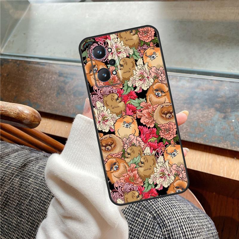 Pomeranian Dog Case For Realme 11 12 13 14 Pro Plus C53 C55 C51 C25 C63 C61 C65 C67 C71 C75 GT6 GT7 15 Pro
