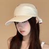 Sweet Headscarf Baseball Cap Korean Style Peaked Cap Versatile Sunscreen Beach Hats  Girl