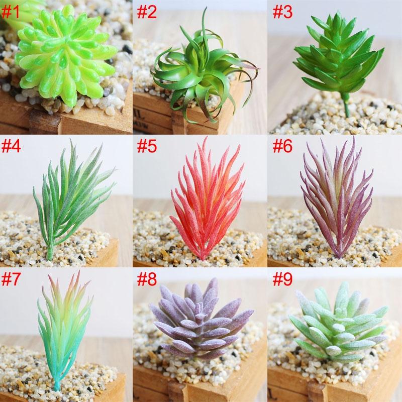 Artificial Succulents Mini Plant Fake Diy Home Office Desk Garden Decor Floral