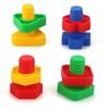 Screw Shape Screw Building Blocks Montessori Nut Shape Toys Plastic Insert Blocks  Children Toys