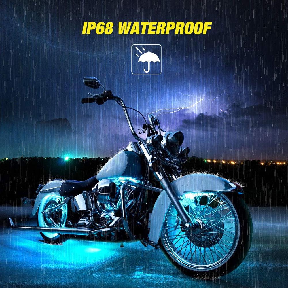 RGB Motorcycle LED Ambient Light Strip - App Controlled Decorative Atmosphere Lighting
