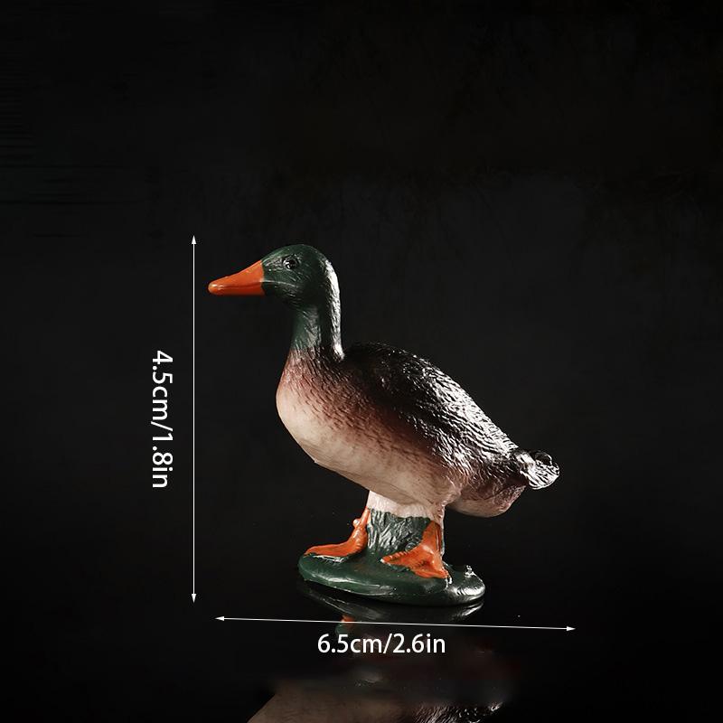 Realistic Animal Model Simulated Poultry Figurines Miniatures Mini Farm Dog Duck Cock Models Ornaments For Children Kids Gifts
