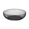 Metal Wire Fruit Basket 11 Inch Black Countertop Bowl with Open Air Circulation Design  Sturdy Metal Construction Fruit Holder Fo