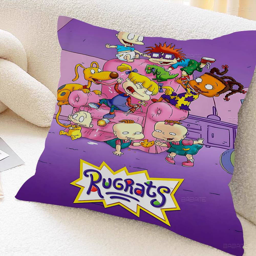 Cartoon Funny R-Rugrats Pillow Cushion Cover Pillowcase Living Room Sofa Home Decor Customized